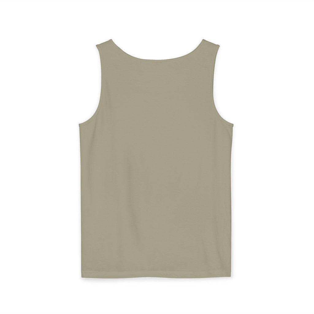 Minimal Geometric Triangle Logo Tank Top | Chest Emblem