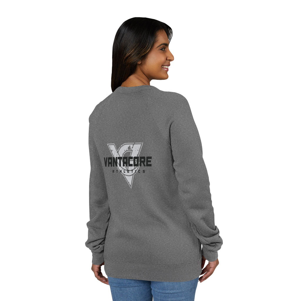 Motivational Raglan Sweatshirt — "Show Up. Work Hard. Repeat." Crewneck