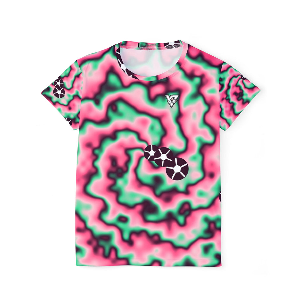Soccer Flamingo Fizz Tie-Dye Spin Women's Sports Jersey