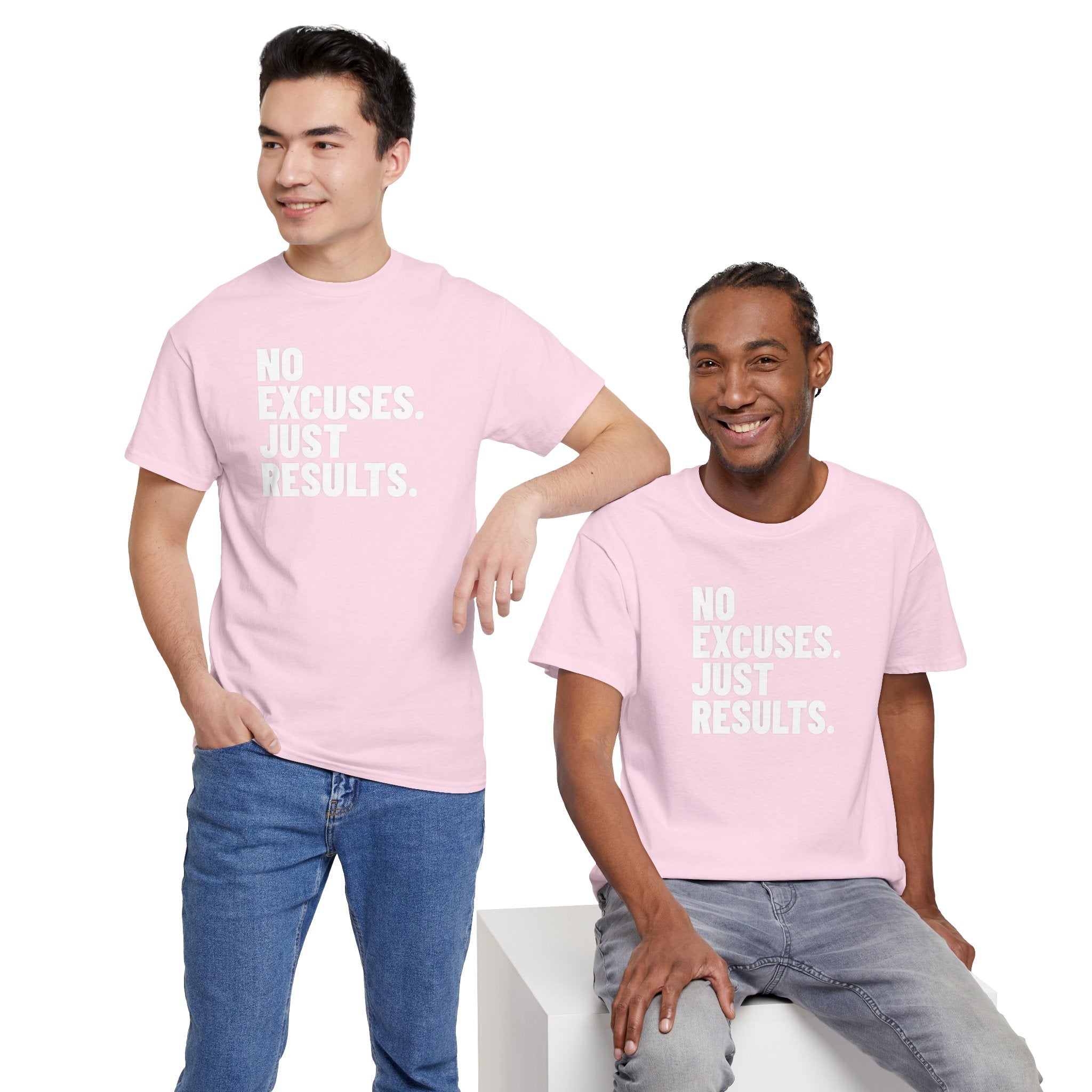 No Excuses Just Results | Motivational Fitness T-Shirt