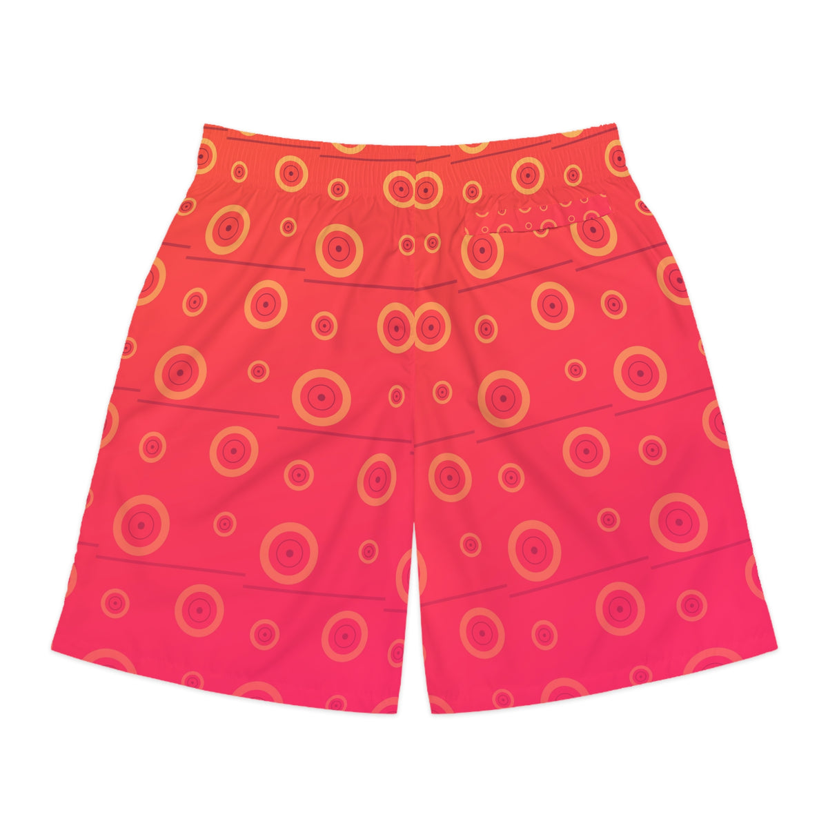 Training & Gym Sunset Fade Iron Plate Men's Athletic Shorts with Pockets
