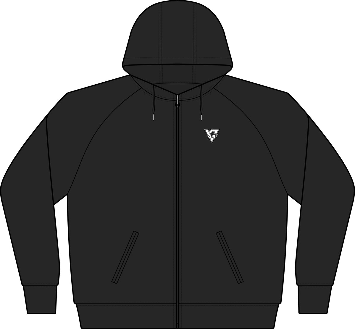 Coral Glitch Women's Hooded Training Jacket