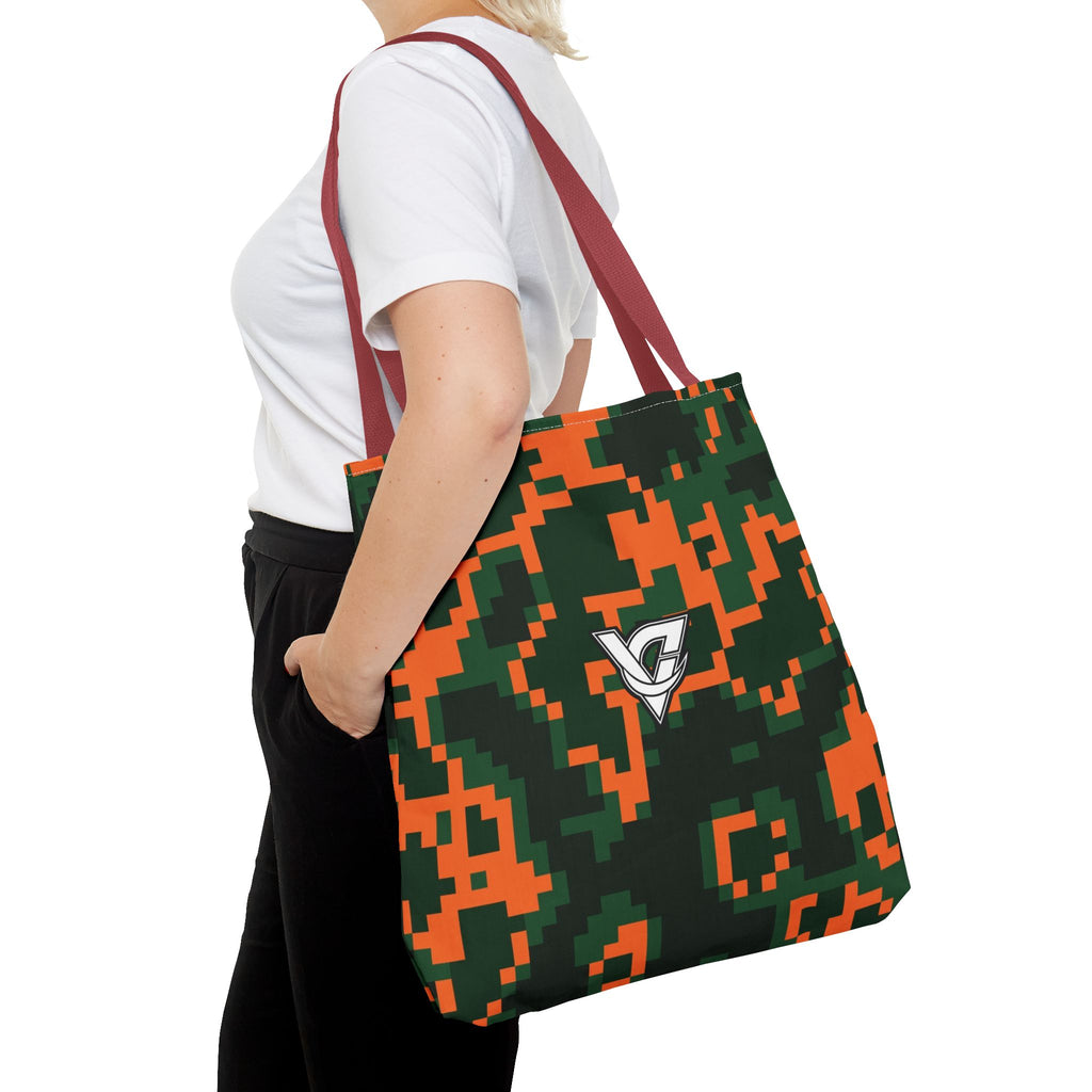 Evergreen Ember Digital Camo Tote Bag — All-Over Print Gym & Everyday Tote