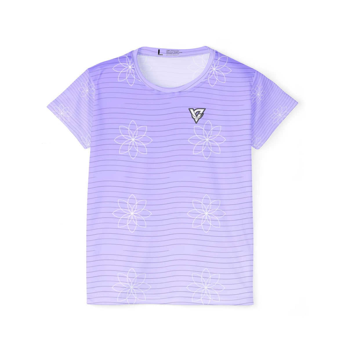 Yoga Lavender Mist Flow Lotus Women's Sports Jersey