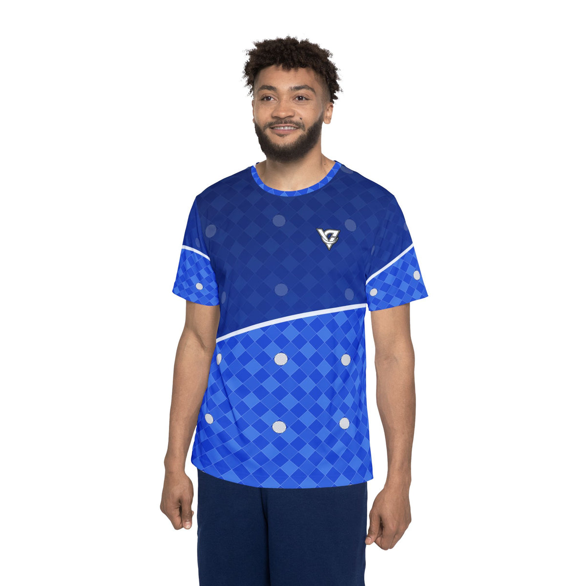 Golf Royal Ice Dimple Links Men's Sports Jersey