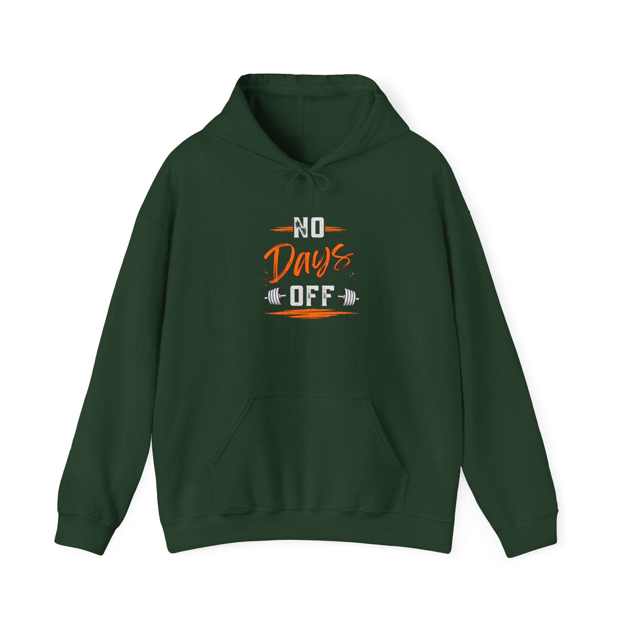 No Days Off | Heavy Hooded Sweatshirt