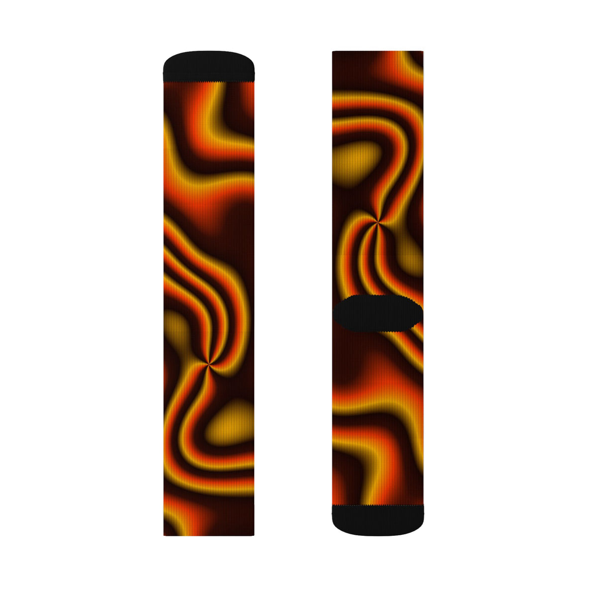 Lava Tie-Dye Athletic Crew Socks