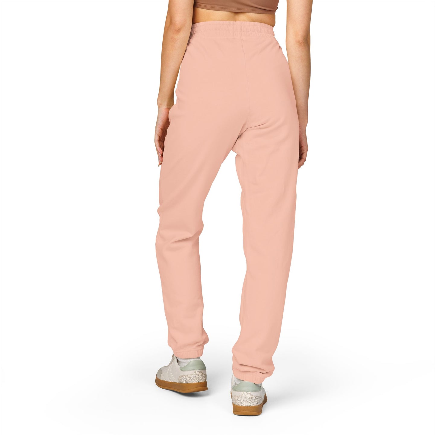 Vertical 'VANTOCOL?' Graphic Sweatpants — Garment-Dyed Fleece Joggers