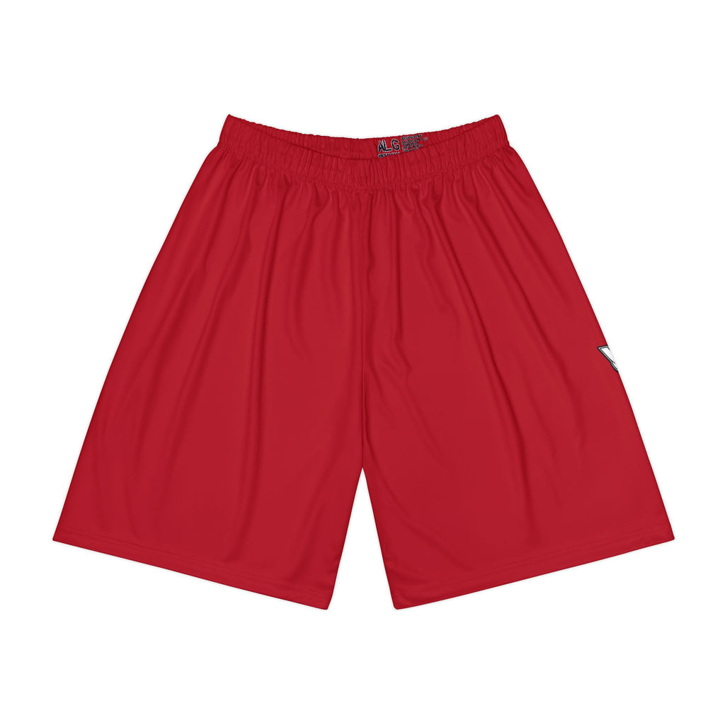 Men's Crimson Essential Athletic Sports Shorts