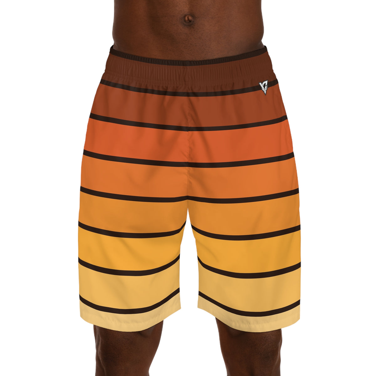 Men's Golden Hour Horizon Performance Jogger Athletic Shorts with Pockets