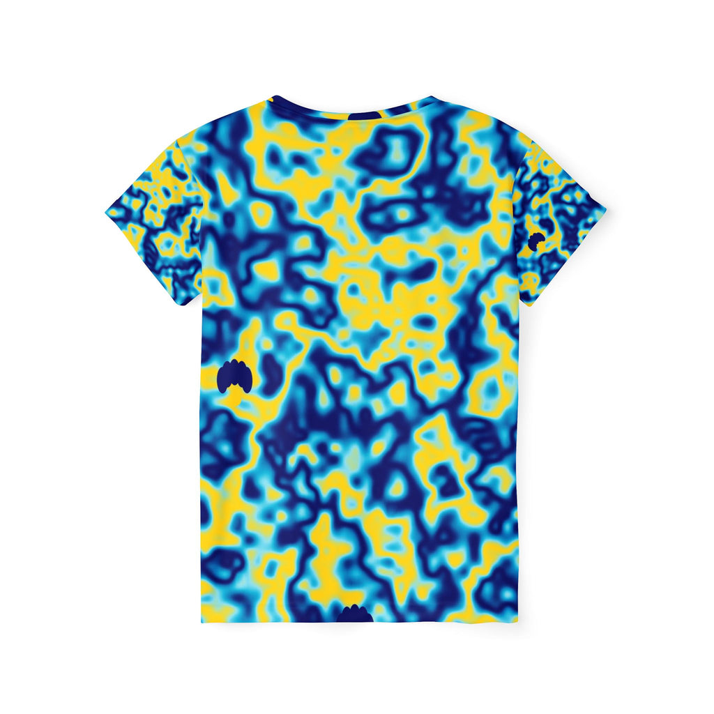 Yoga Cobalt Spark Marble Flow Women's Sports Jersey