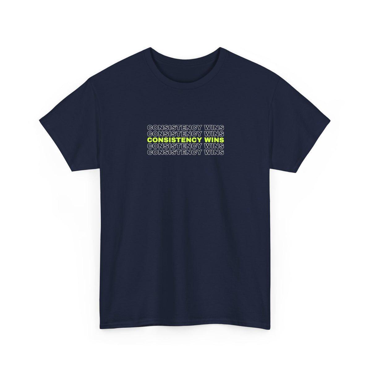 Consistency Wins | Men's Graphic Gym T-Shirt