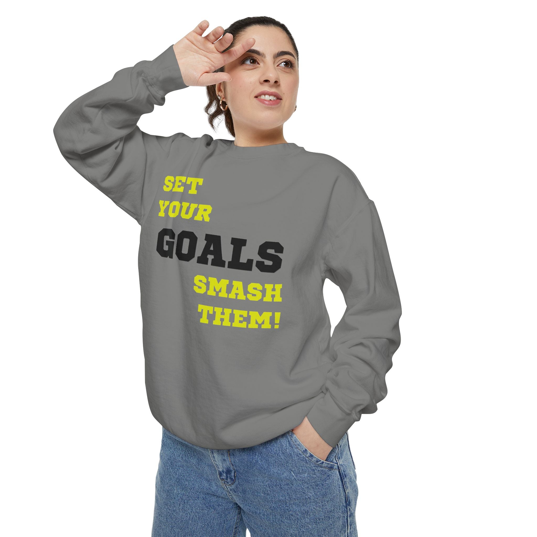 Set Goals | Motivational Crewneck Sweatshirt
