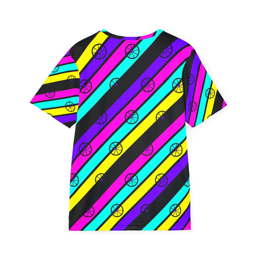 Cycling Midnight Neon Stripe Surge Men's Sports Jersey