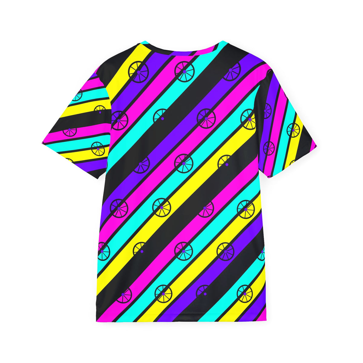 Cycling Midnight Neon Stripe Surge Men's Sports Jersey