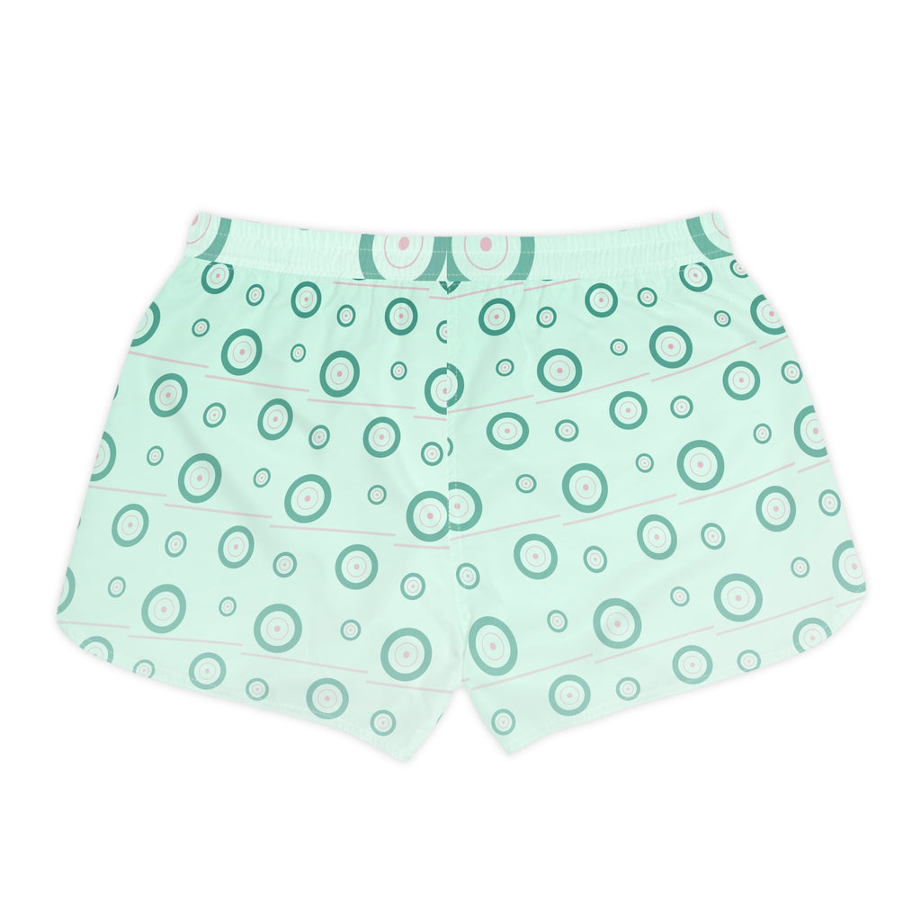 Training & Gym Mint Glow Iron Plate Women's Athletic Shorts with Pockets