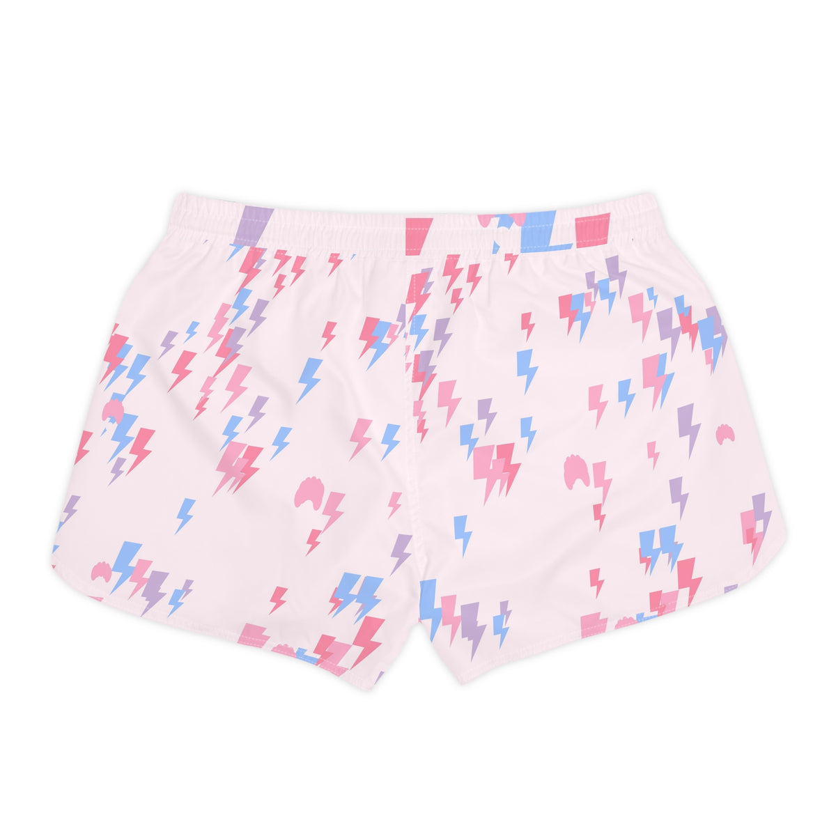 Yoga Cotton Candy Bolt Strike Women's Athletic Shorts with Pockets