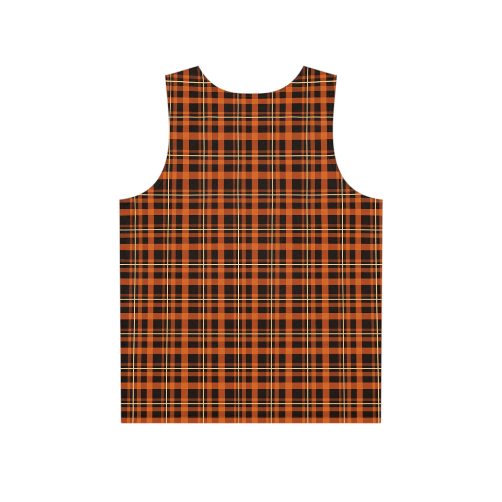 Pumpkin Flannel Men's Athletic Tank