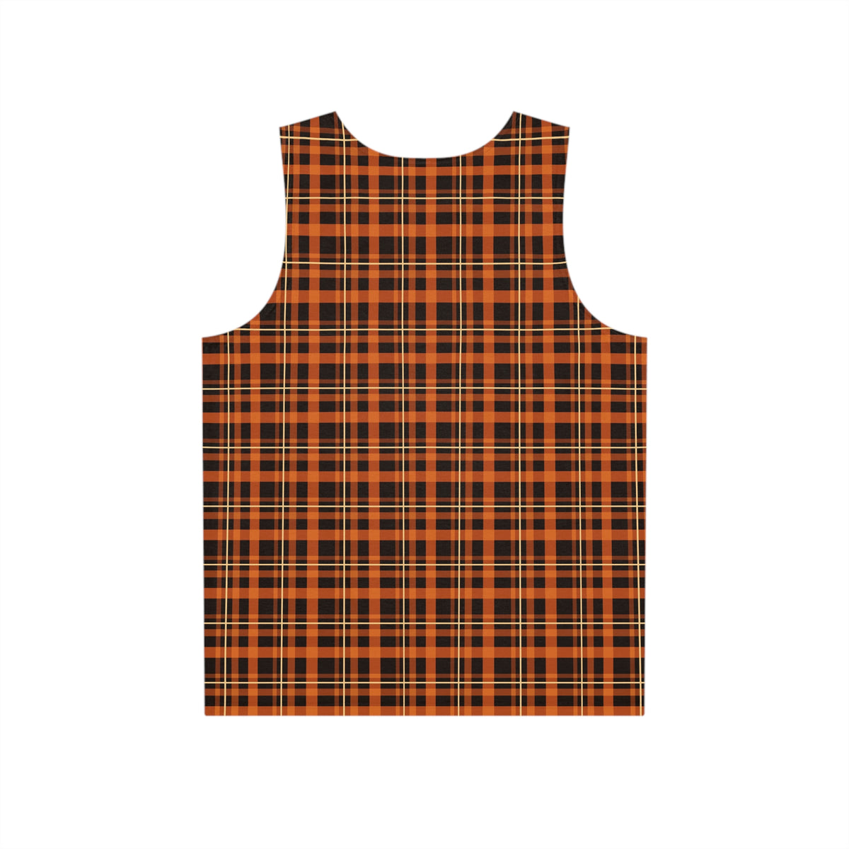 Pumpkin Flannel Men's Athletic Tank