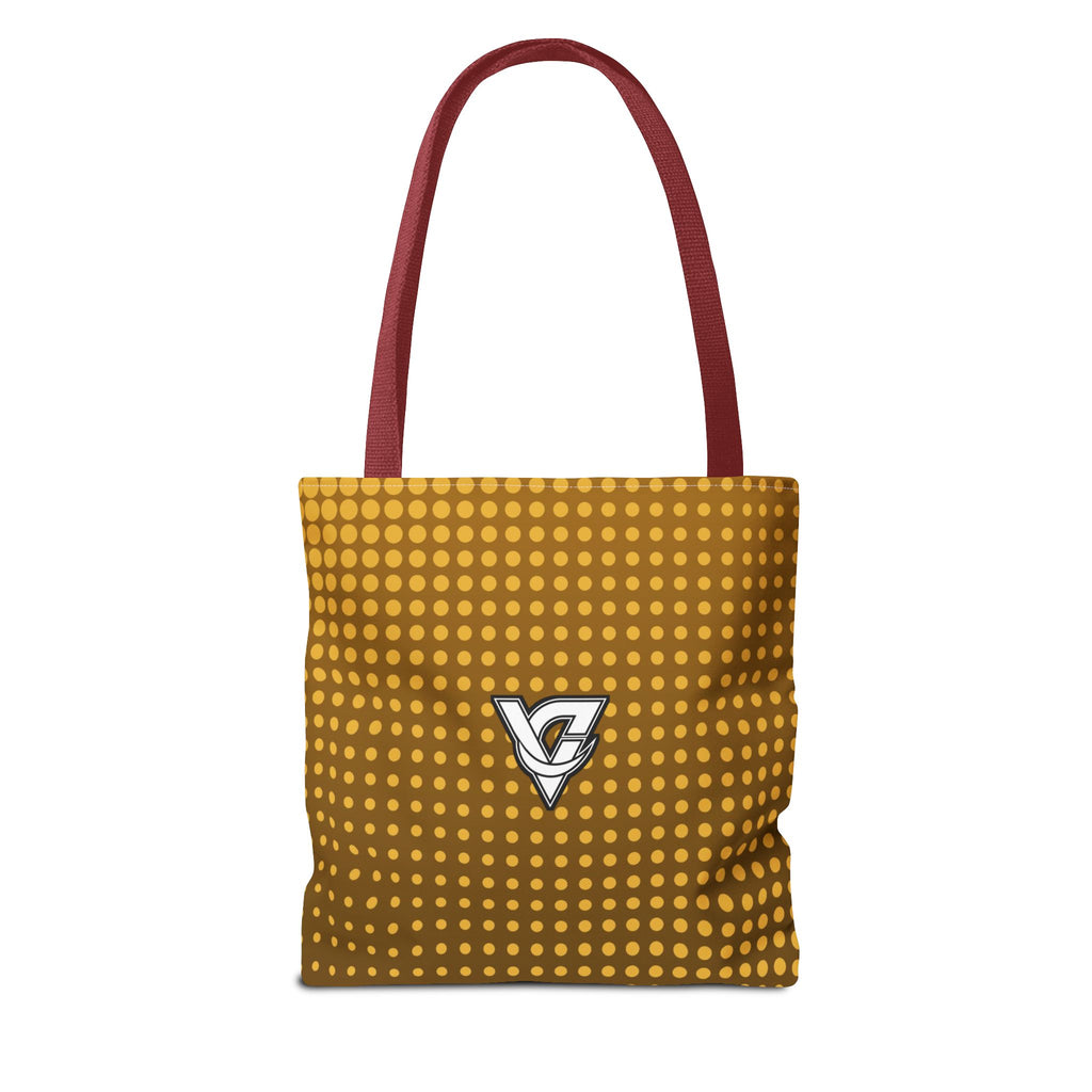 Harvest Gold Halftone Tote Bag — All-Over Print Gym & Everyday Tote