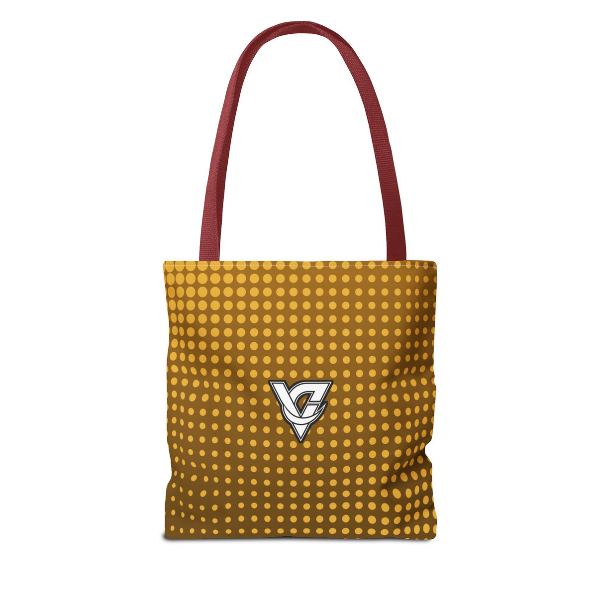 Harvest Gold Halftone Tote Bag — All-Over Print Gym & Everyday Tote