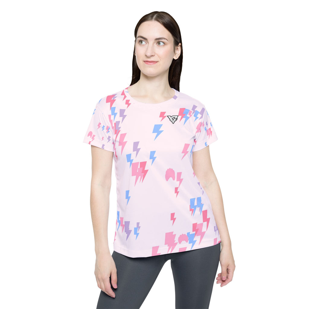 Yoga Cotton Candy Bolt Strike Women's Sports Jersey
