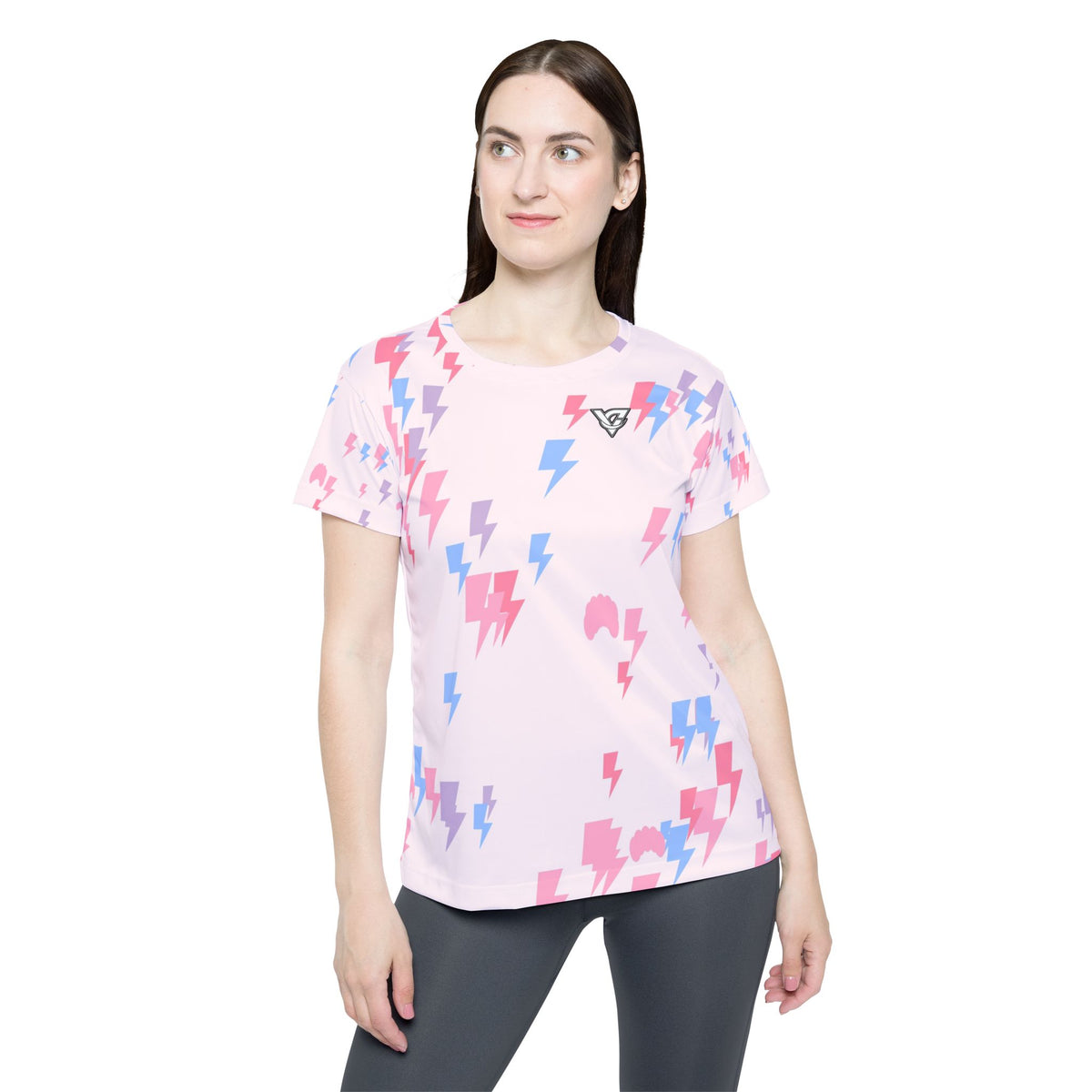 Yoga Cotton Candy Bolt Strike Women's Sports Jersey