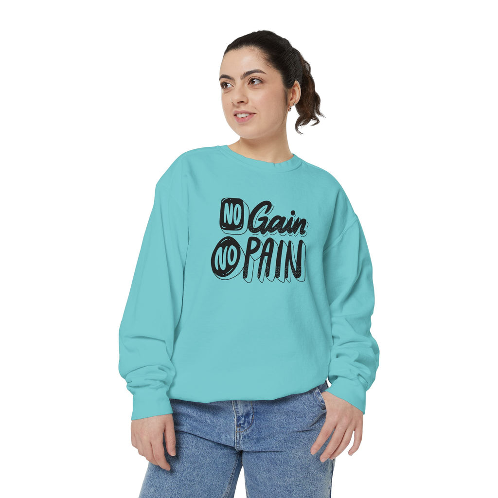 No Gain No Pain Sweatshirt | Motivational Fitness Crewneck