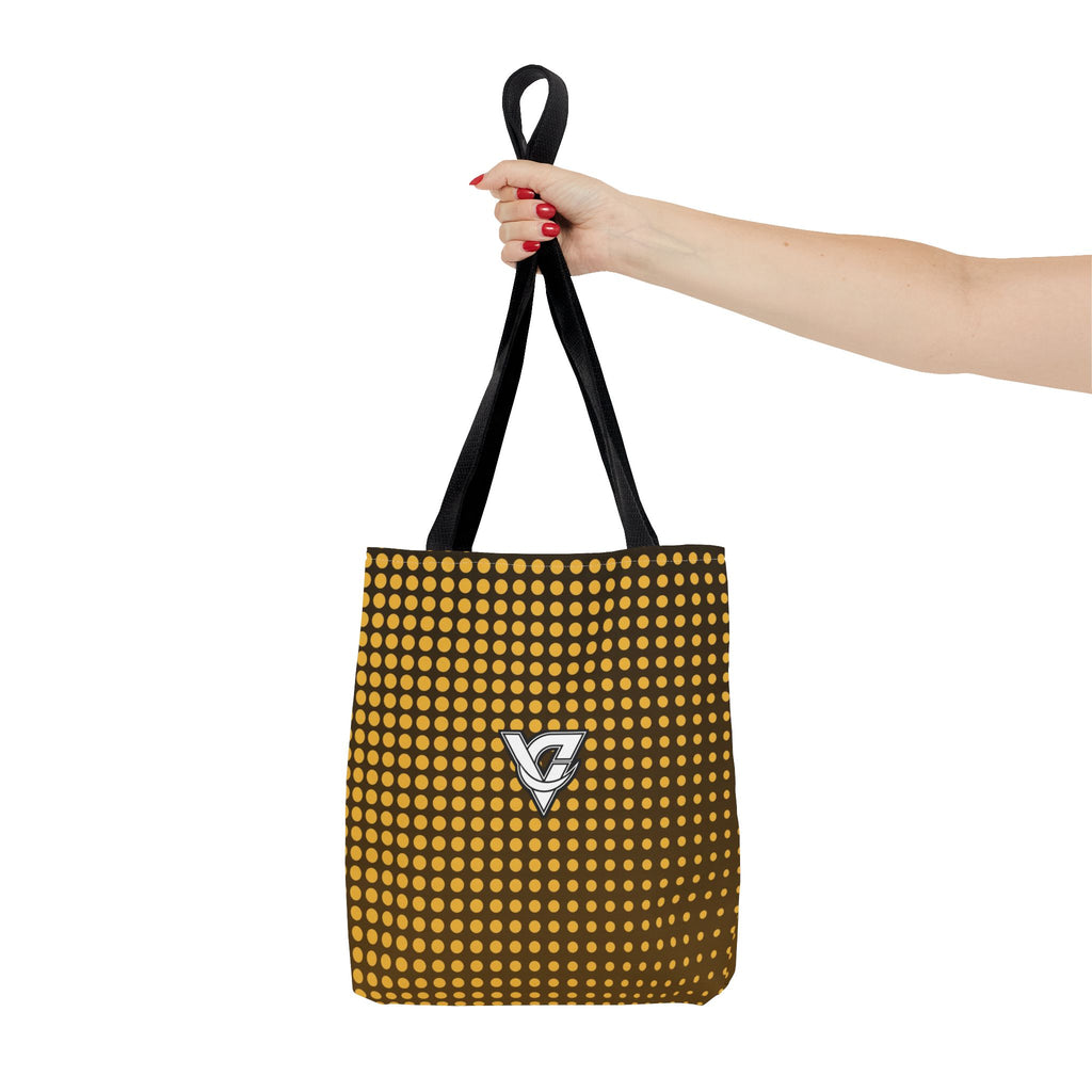 Harvest Gold Halftone Tote Bag — All-Over Print Gym & Everyday Tote