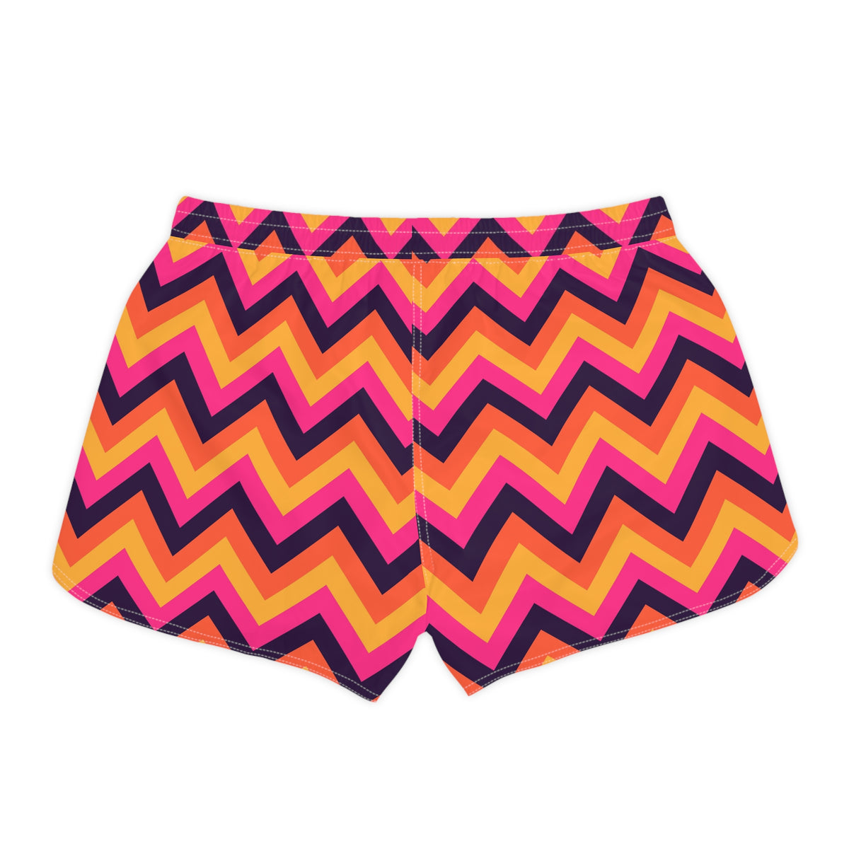 Women's Multipurpose Athletic Shorts with Pockets | Sunset Chevron