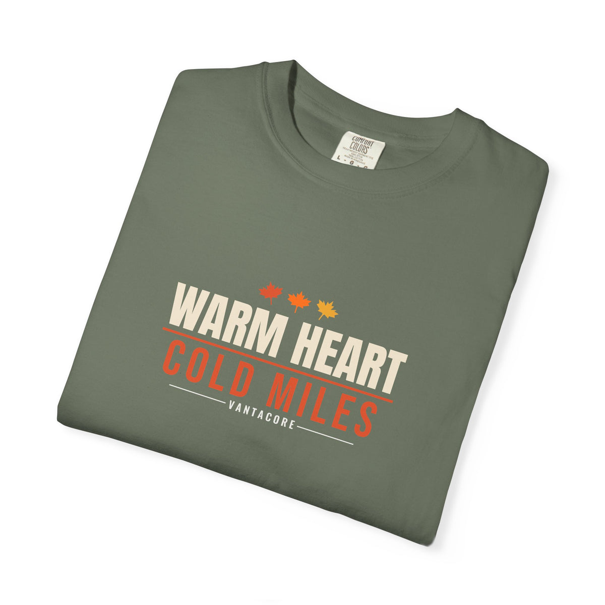 Warm Heart Cold Miles | Women's Garment-Dyed Graphic Tee