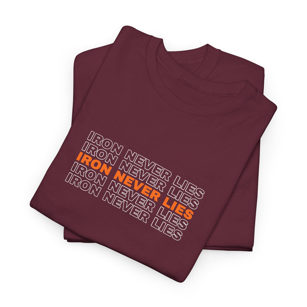 Iron Never Lies | Men's Graphic Gym T-Shirt