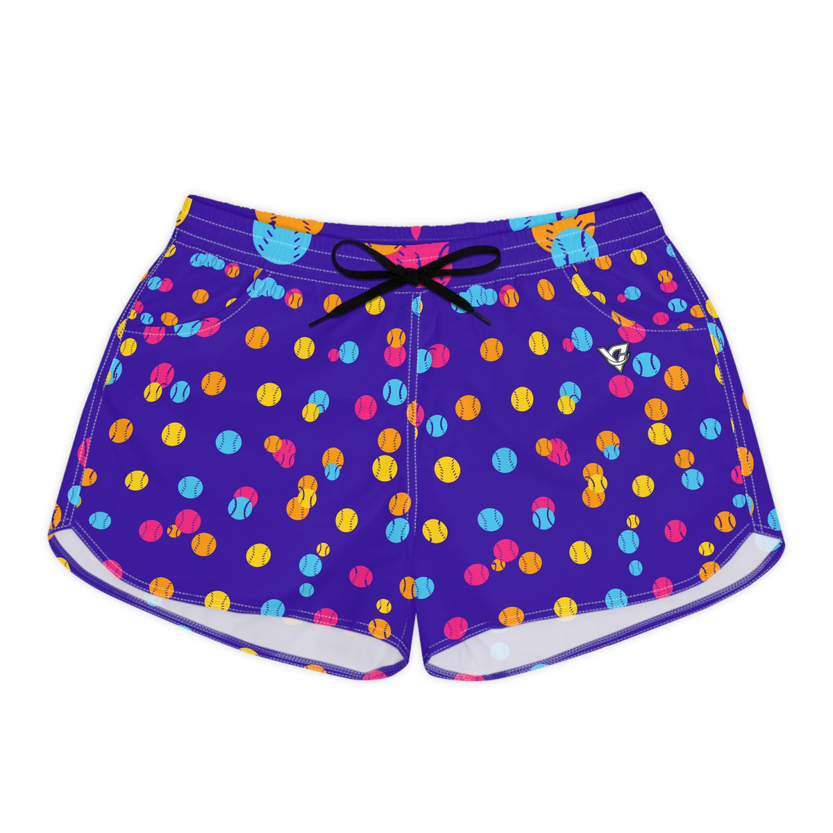 Baseball & Softball Sunrise Punch Icon Storm Women's Athletic Shorts with Pockets