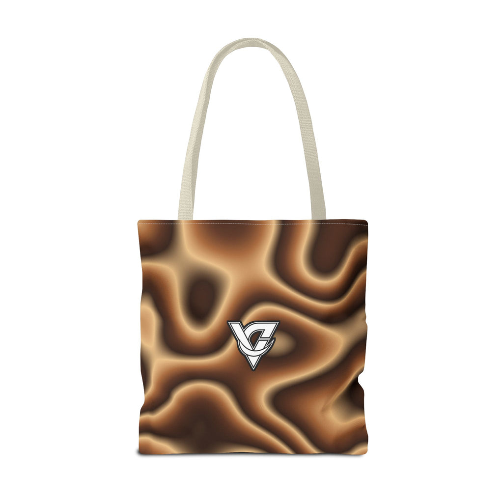 Chestnut Tie-Dye Tote Bag — All-Over Print Gym & Everyday Tote