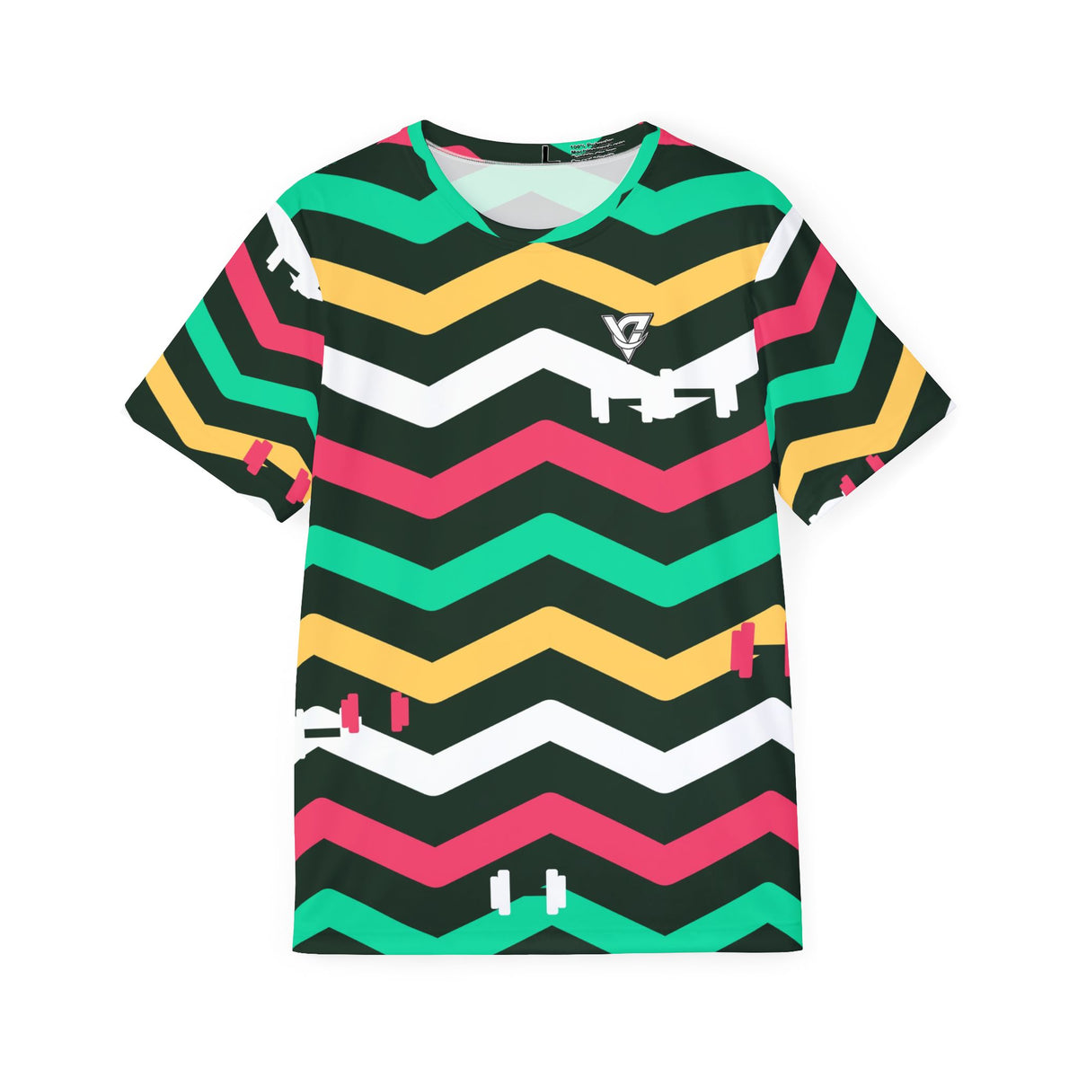 Training & Gym Watermelon Chevron Rush Men's Sports Jersey