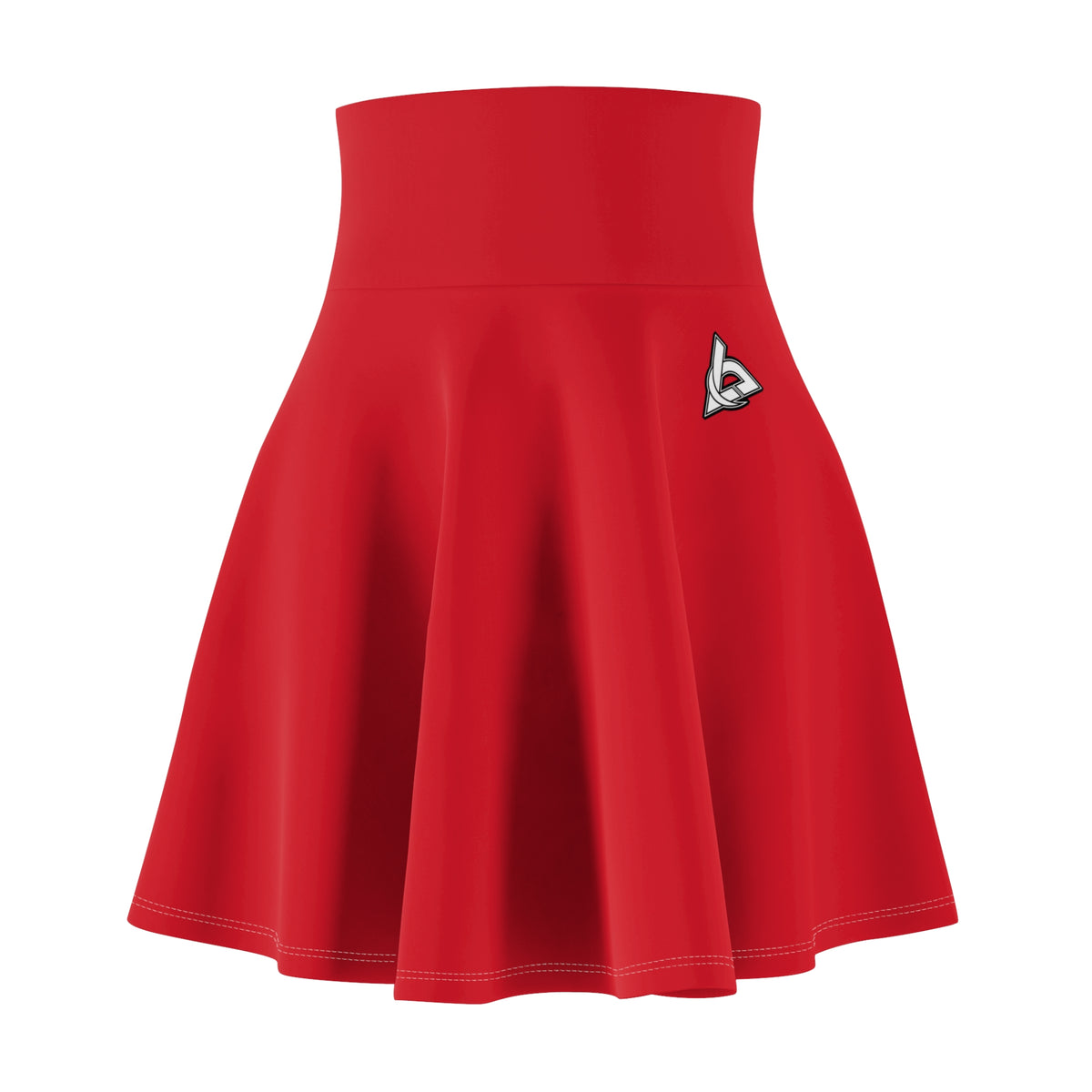 Vantacore Solid Red Women's Athletic Skater Skirt