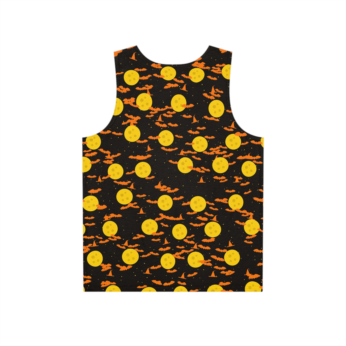 Halloween Candy Corn Haunted Moon Men's Athletic Tank