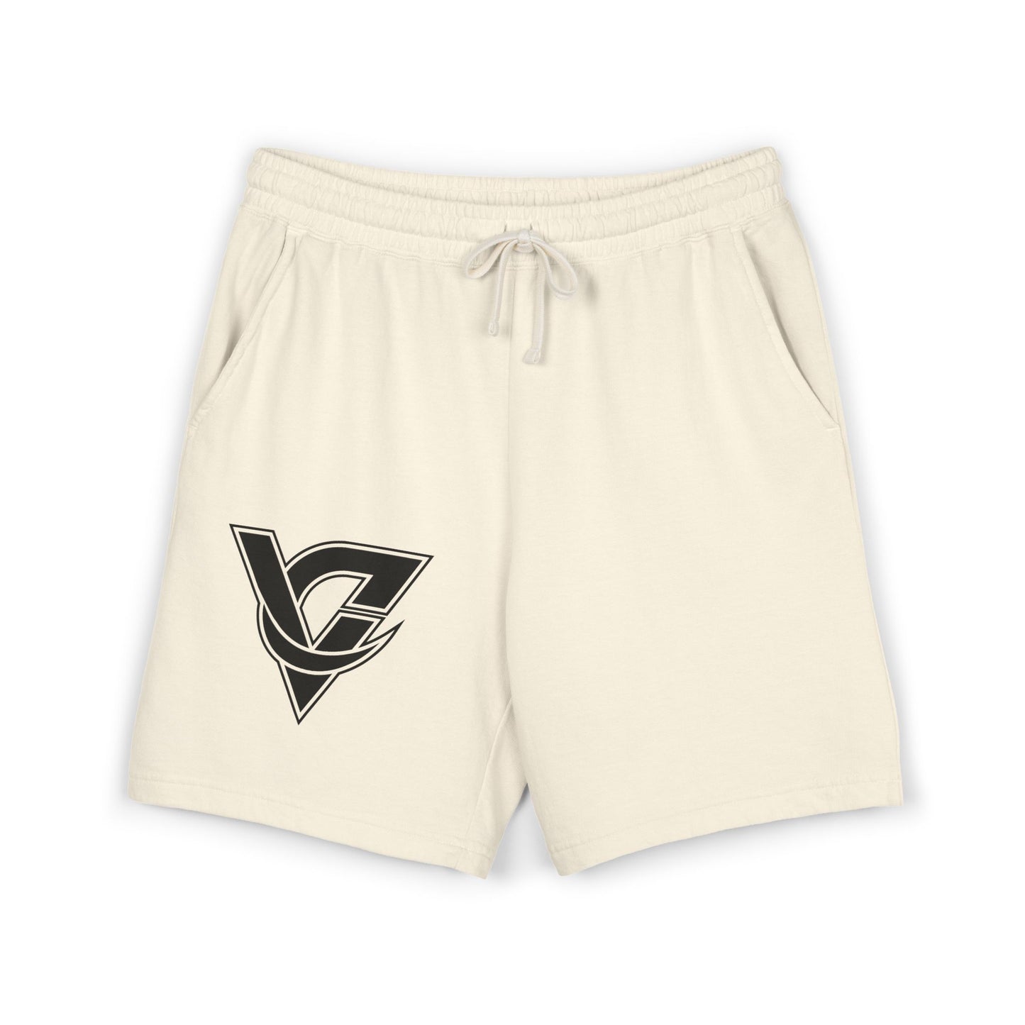 Lightweight Fleece Sweat Shorts — Retro V Logo Casual Lounge Shorts