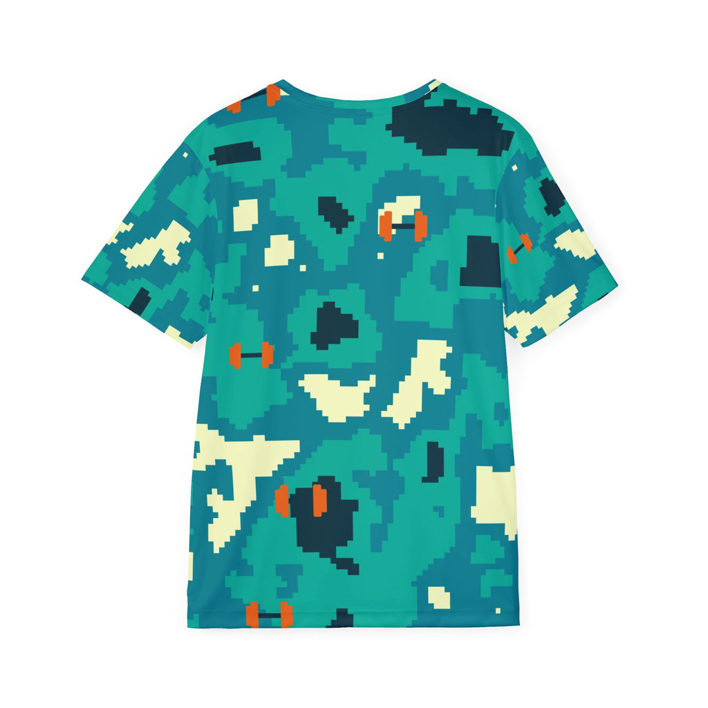 Training & Gym Peacock Pixel Camo Men's Sports Jersey