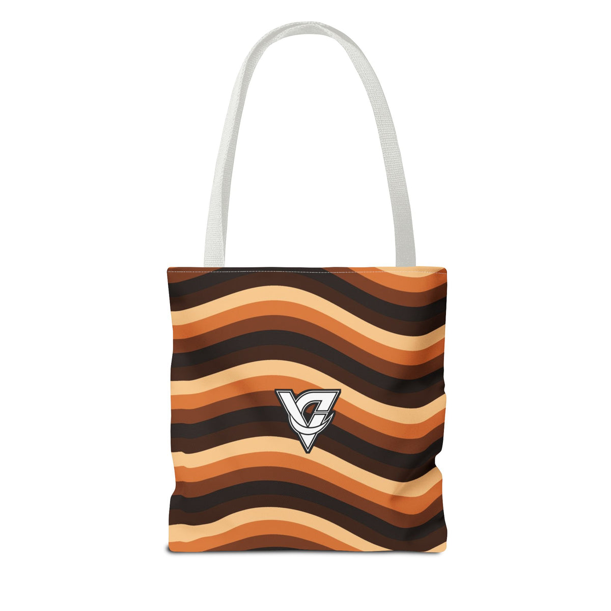 Copper Wave Tote Bag — All-Over Print Gym & Everyday Tote
