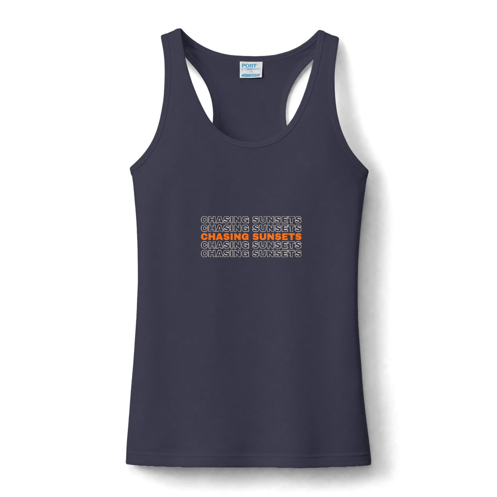 Chasing Sunsets | Women's Performance Racerback Tank
