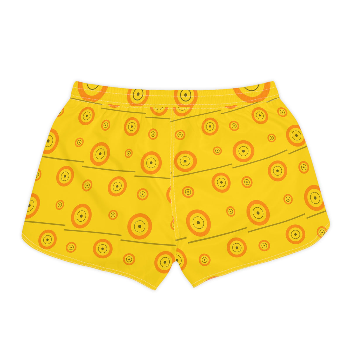 Training & Gym Neon Citrus Iron Plate Women's Athletic Shorts with Pockets