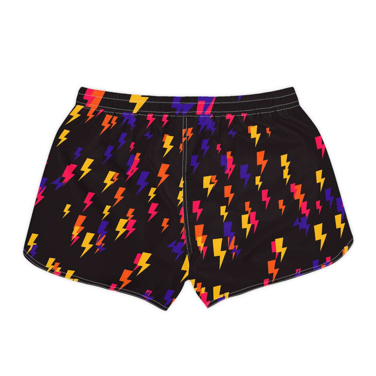 Running Hot Lava Bolt Strike Women's Athletic Shorts with Pockets