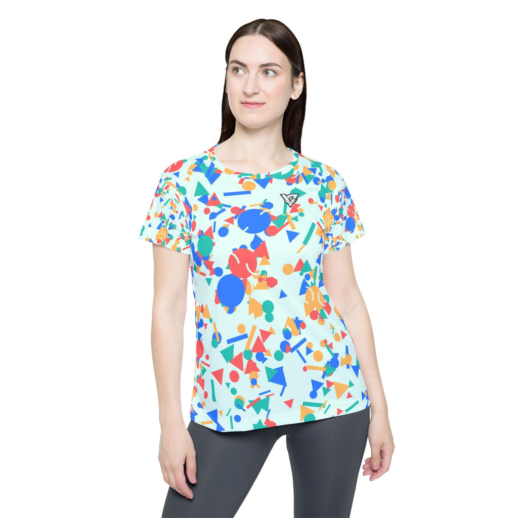 Tennis Sea Glass Confetti Pop Women's Sports Jersey