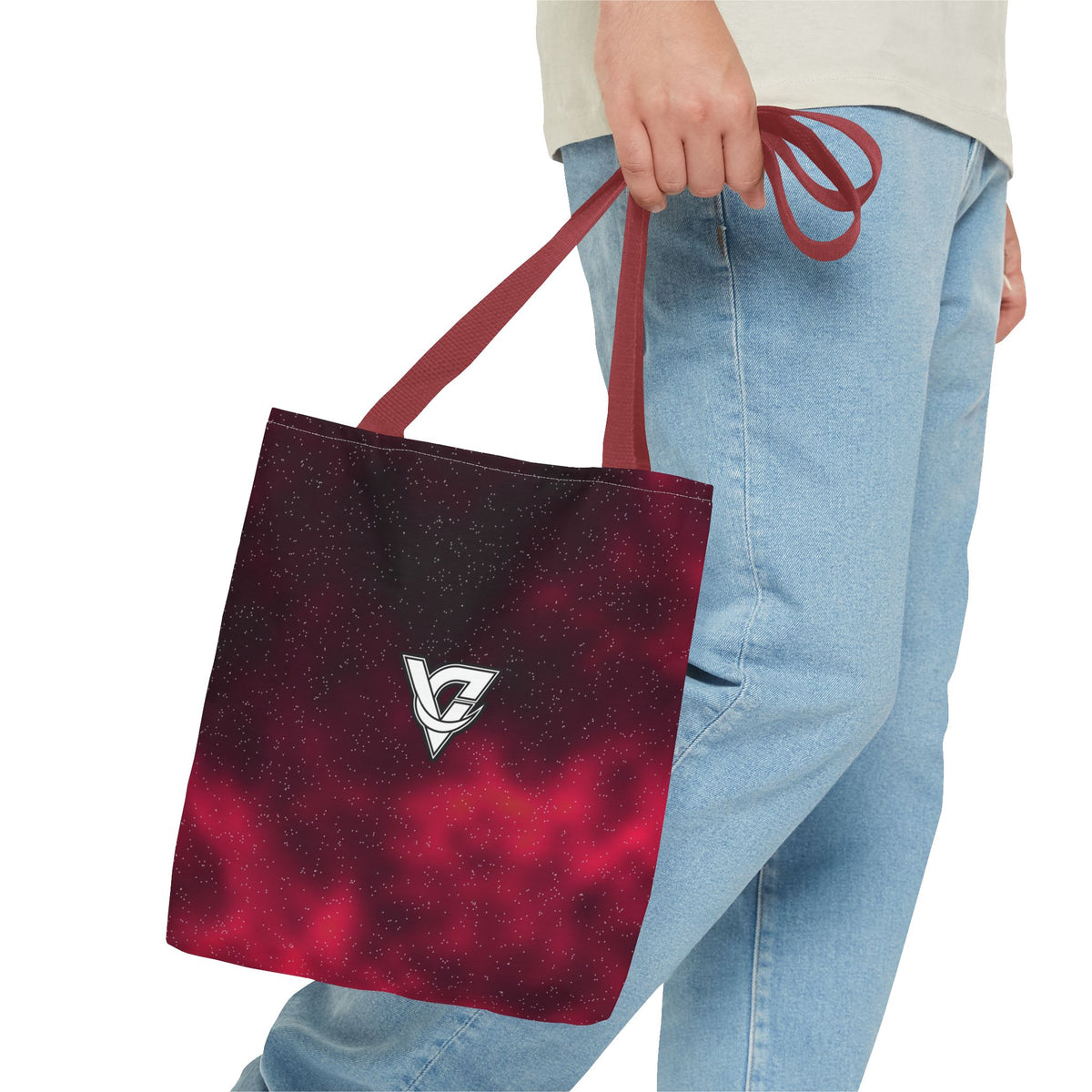 Infrared Galaxy Tote Bag — All-Over Print Gym & Everyday Tote