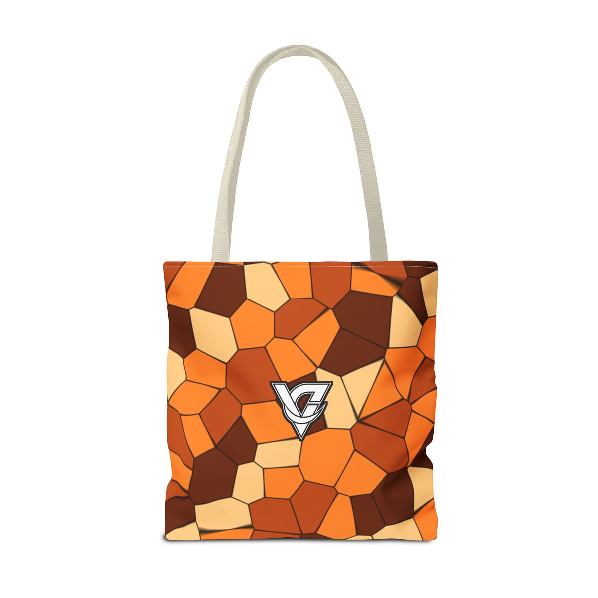 Pumpkin Mosaic Tote Bag — All-Over Print Gym & Everyday Tote