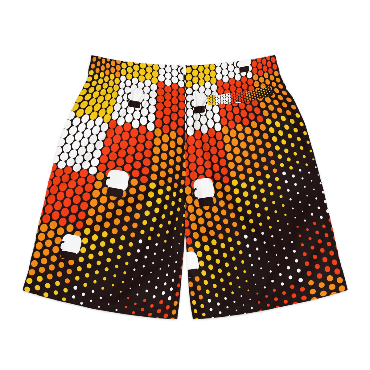 Combat Sports Solar Flare Halftone Pulse Men's Athletic Shorts with Pockets