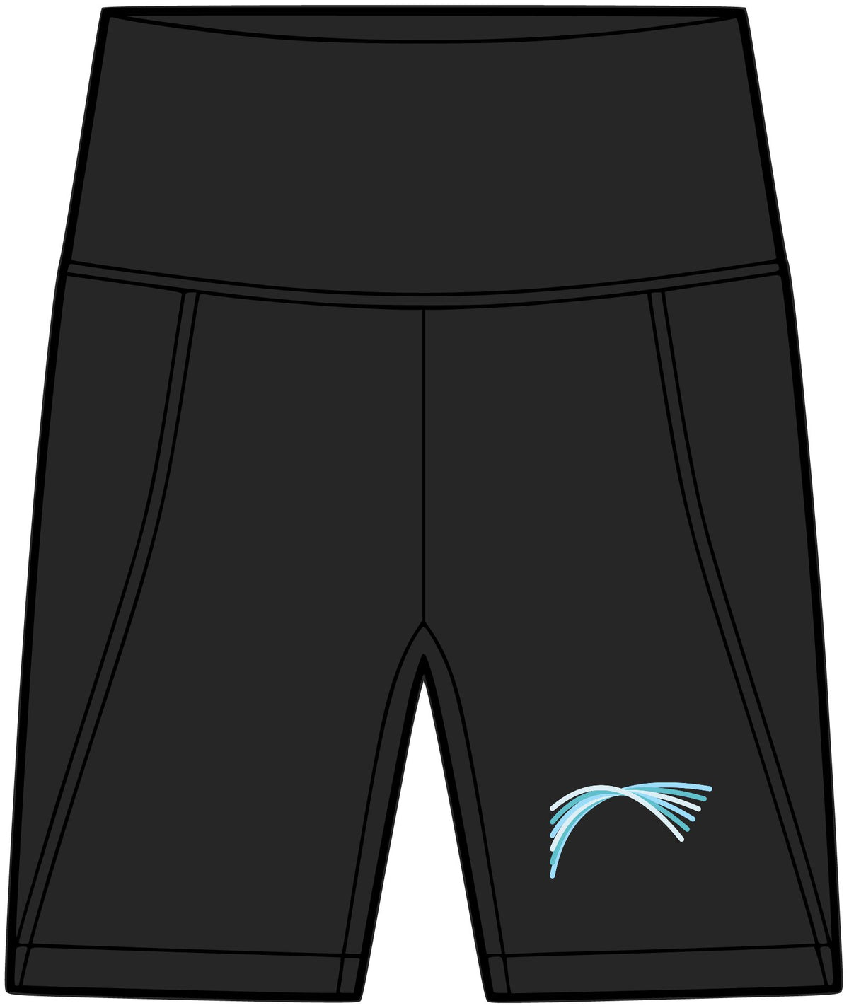 Glacier Trace | Women's Biker Shorts with Pockets