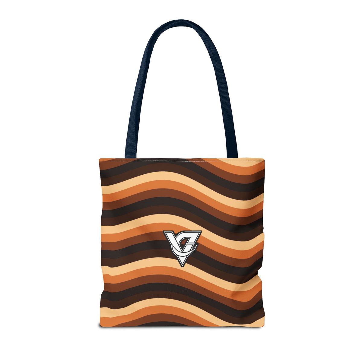 Copper Wave Tote Bag — All-Over Print Gym & Everyday Tote