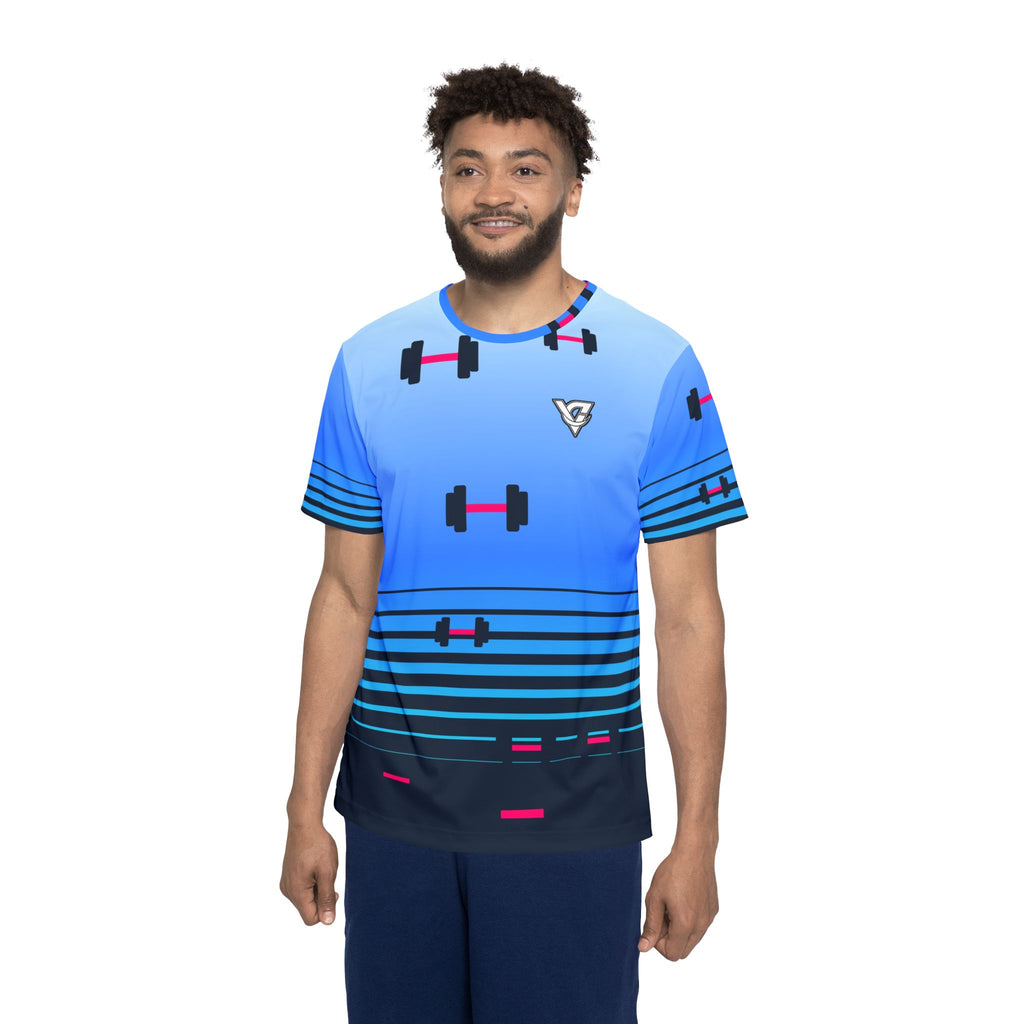 Training & Gym Arctic Neon Horizon Fade Men's Sports Jersey